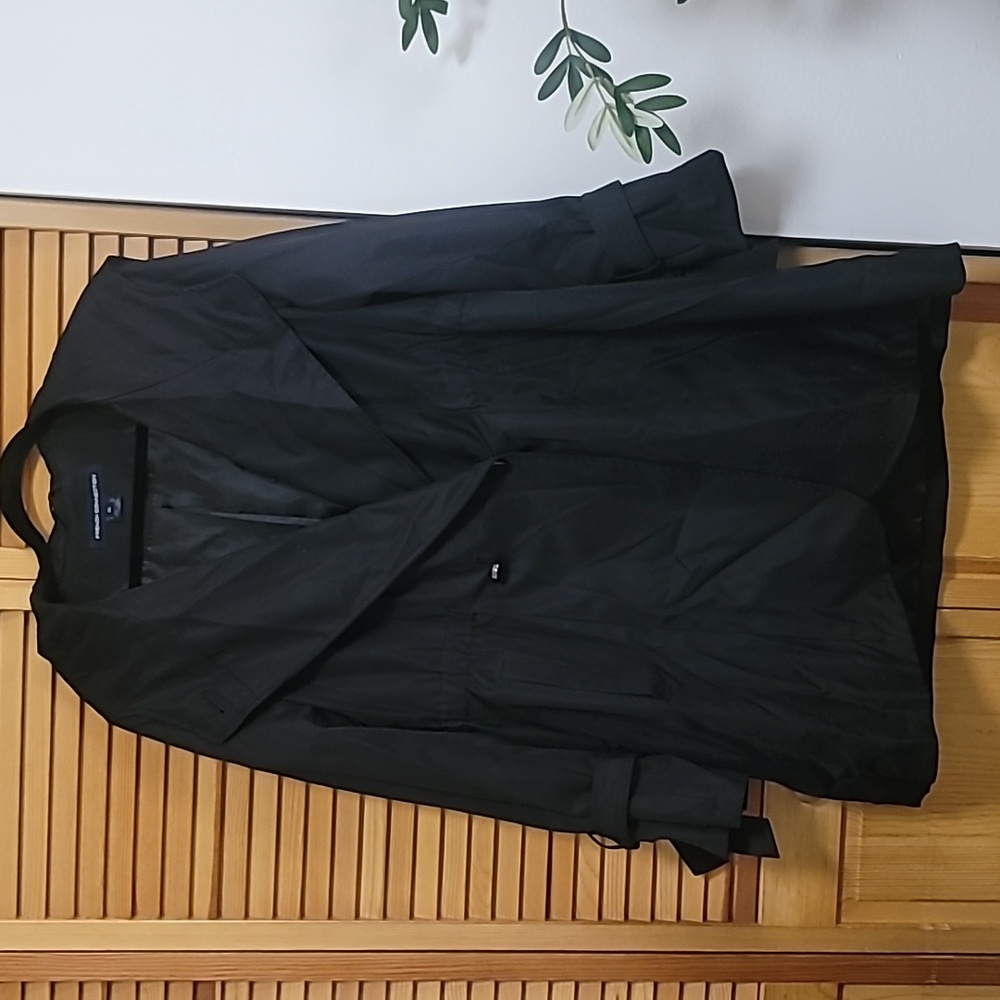 French Connection Black Trench Coat